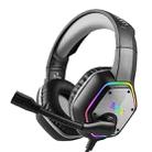 EKSA E1000 7.1-channel USB RGB Luminous Gaming Wire-controlled Headset with Microphone(Black Grey) - 1