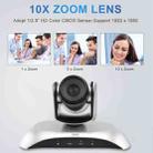 YANS YS-H110UH USB HD 1080P 10X Zoom Wide-Angle Video Conference Camera with Remote Control(Silver) - 6