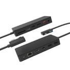 Onten OT-65002 12 in 1 Multifunctional Type-C + USB + RJ45 + HDMI Docking Station(Black) - 1