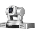 YANS YS-H820DSY 1080P HD 20X Zoom Lens Video Conference Camera with Remote Control, US Plug (Silver) - 1