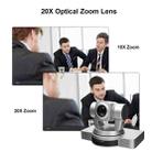 YANS YS-H820UH 1080P HD 20X Zoom Lens Video Conference Camera with Remote Control, USB2.0/HDMI Outoput, US Plug (Silver) - 6