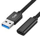 USB 3.0 Male to USB-C / Type-C Female Extension Cable - 1