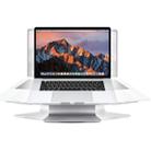 SOPI ZJ-001 Rotation Style Aluminum Cooling Stand with Cool Fan for Laptop, Suitable for Mac Air, Mac Pro,  iPad, and Other Laptops (Silver) - 1