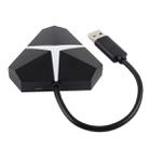 5Gbps Super Speed 4 Ports USB 3.0 HUB Adapter, Cable Length: about 20cm(Black) - 4