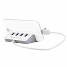 H-506 4 in 1 Micro USB / USB to 4 USB 2.0 Interface OTG Docking Station HUB with Stand Function - 1