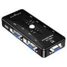 KSW-401V 4 VGA + 3 USB Ports to VGA KVM Switch Box with Control Button for Monitor, Keyboard, Mouse, Set-top box - 1