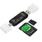 D-178 5 In 1 Type-C / USB-C Multi-function Card Reader (Black) - 1