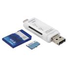 D-178 5 In 1 Type-C / USB-C Multi-function Card Reader (White) - 1
