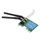 300Mbps PCI Express Wireless LAN Network Adapter Card with 2 Antennas, IEEE 802.11b / 802.11g / 802.11n Standards - 1