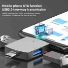 4 in 1 8 Pin + USB-C / Type-C Male to USB 3.0 + USB Female OTG Card Reader - 6