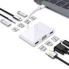 Basix PP7A 7 in 1 USB-C / Type-C to PD+USB3.0 + HDMI + VGA + 3.5 Audio + USB2.0x2 Converter - 1