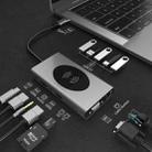 Basix T14 14 in 1 USB-C / Type-c to HDMIx2 + VGA + USB 3.0x5 + SD + TF + RJ45 + PD + 3.5 Audio + 10W Converter - 1