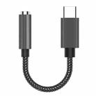 TA14 USB-C / Type-C Male to 3.5mm Audio Female Straight Earphone Adapter (Black) - 1