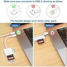 2pcs USB-C / Type-C to SD(HC) Card Reader Adapter(White) - 3