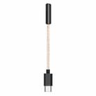 TA12-R USB-C / Type-C Male to 3.5mm Audio Female Single Crystal Copper Braid Earphone Adapter (Bronze) - 1