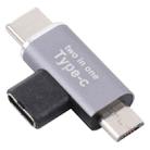 USB-C / Type-C Female to USB-C / Type-C Male + Micro USB Male Converter - 1