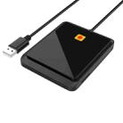 Rocketek CR317 USB 2.0 SIM  / ID / CAC Smart Card 2 in 1 Card Reader (Black) - 1