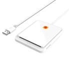 Rocketek CR317 USB 2.0 SIM  / ID / CAC Smart Card 2 in 1 Card Reader (White) - 1