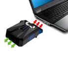 Ice Troll 5 COOLCOLD Portable Laptop Cooling Fan Air Cooler Speed Adjustable High Performance Notebook Fan Cooler Controller, AC 220V(Black) - 2