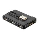 Rocketek SCR8 USB2.0 SIM / SD / TF / M2 / MS / Smart Card Reader (Black) - 3