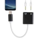 USB-C / Type-C to Jack 3.5mm Earphone Microphone Sound Card(Black) - 1