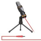 Yanmai SF666 Professional Condenser Sound Recording Microphone with Tripod Holder, Cable Length: 1.3m, Compatible with PC and Mac for Live Broadcast Show, KTV, etc.(Black) - 1
