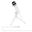 Yanmai SF-910 Professional Condenser Sound Recording Microphone with Tripod Holder, Cable Length: 2.0m, Compatible with PC and Mac for Live Broadcast Show, KTV, etc.(White) - 1