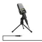 Yanmai SF-920 Professional Condenser Sound Recording Microphone with Tripod Holder, Cable Length: 2.0m, Compatible with PC and Mac for Live Broadcast Show, KTV, etc.(Black) - 1