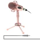 Yanmai Y20 Professional Game Condenser Microphone  with Tripod Holder, Cable Length: 1.8m, Compatible with PC and Mac for  Live Broadcast Show, KTV, etc.(Rose Gold) - 1