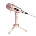 Yanmai Y20 Professional Game Condenser Microphone  with Tripod Holder, Cable Length: 1.8m, Compatible with PC and Mac for  Live Broadcast Show, KTV, etc.(Rose Gold) - 6