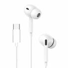 Great Wall GW-TC02 Third Generation Type-C In-Ear Earphone, Length: 1.2m (White) - 1