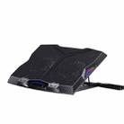 Benks SR08 Notebook Computer Cooling Fan Pad Desktop Laptop Riser Stand with LED Light - 1