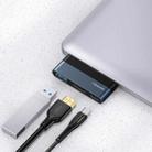 USAMS US-SJ492 USB-C / Type-C Male to USB 3.0 + HDMI + PD Ports HUB Mini Converter (Dark Gray) - 1