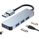 BYL-2013U3-1.2M 4 in 1 USB to USB3.0x4 HUB Adapter, Cable Length: 1.2m - 1