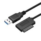 Professional USB 3.0 to 7+6Pin Slimline SATA Cable Adapter Indicator - 1
