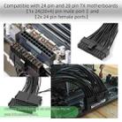 30cm ATX Mining 24 Pin Dual PSU Power Supply Extension Cable - 5