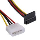 35cm 4 Pin Molex Female to 2 x SATA Female Power Supply Extension Cable - 4