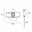 Yesido KM13 1080P 2.0MP USB Webcam, Cable Length 1.5m - 3