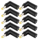 10 PCS 4.5 x 3.0mm Female to 5.5 x 2.5mm Male Plug Elbow Adapter Connector - 1