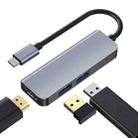 2008N 3 In 1 USB 3.0 x2 + HDMI Multi-function Intelligent Type-C / USB-C HUB Docking Station - 1