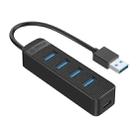ORICO TWU32-4A-BK 4-Ports USB HUB, Cable Length: 15cm - 1