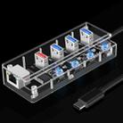 1719C 3 x USB 3.0 + 2.1A Fast Charge Port + RJ45 Full Perspective HUB - 1