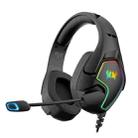 KOTION EACH G3000 3.5mm & USB Plug Stereo RGB Light Gaming Headset with Omni-directional Mic, Cable Length: 1.9m (Black) - 1