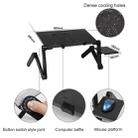 Portable 360 Degree Adjustable Foldable Aluminium Alloy Desk Stand with Mouse Pad for Laptop / Notebook, without CPU Fans(Black) - 4