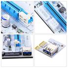 USB 3.0 PCI-E Express 1x to 16x PCI-E Extender Riser Card Adapter 15 Pin SATA Power with 60cm USB Cable(Blue) - 5
