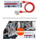 PCE164P-N06 VER008S USB 3.0 PCI-E Express 1x to 16x PCI-E Extender Riser Card Adapter 15 Pin SATA Power 6 Pin + 4 Pin Power Supply Port with 60cm USB Cable(Red) - 10