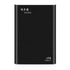 WEIRD 1TB 2.5 inch USB 3.0 High-speed Transmission Metal Shell Ultra-thin Light Mobile Hard Disk Drive(Black) - 1