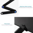 Portable 360 Degree Adjustable Foldable Aluminium Alloy Desk Stand with Double CPU Fans & Mouse Pad for Laptop / Notebook, Desk Size: 420mm x 260mm (Red) - 6