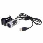 A859 480 Pixels HD 360 Degree WebCam USB 2.0 PC Camera with Sound Absorption Microphone for Computer PC Laptop, Cable Length: 1.4m - 5
