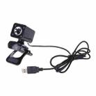 A862 360 Degree Rotatable 480P WebCam USB Wire Camera with Microphone & 4 LED lights for Desktop Skype Computer PC Laptop, Cable Length: 1.4m - 4
